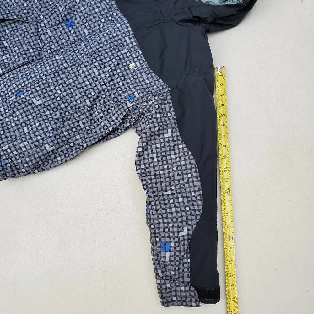 Ripzone Black and Gray Hooded Snow Jacket